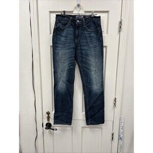 Levis Strauss Signature Jeans 32x34 Men Blue Denim Loose Relaxed Fit Medium Wash